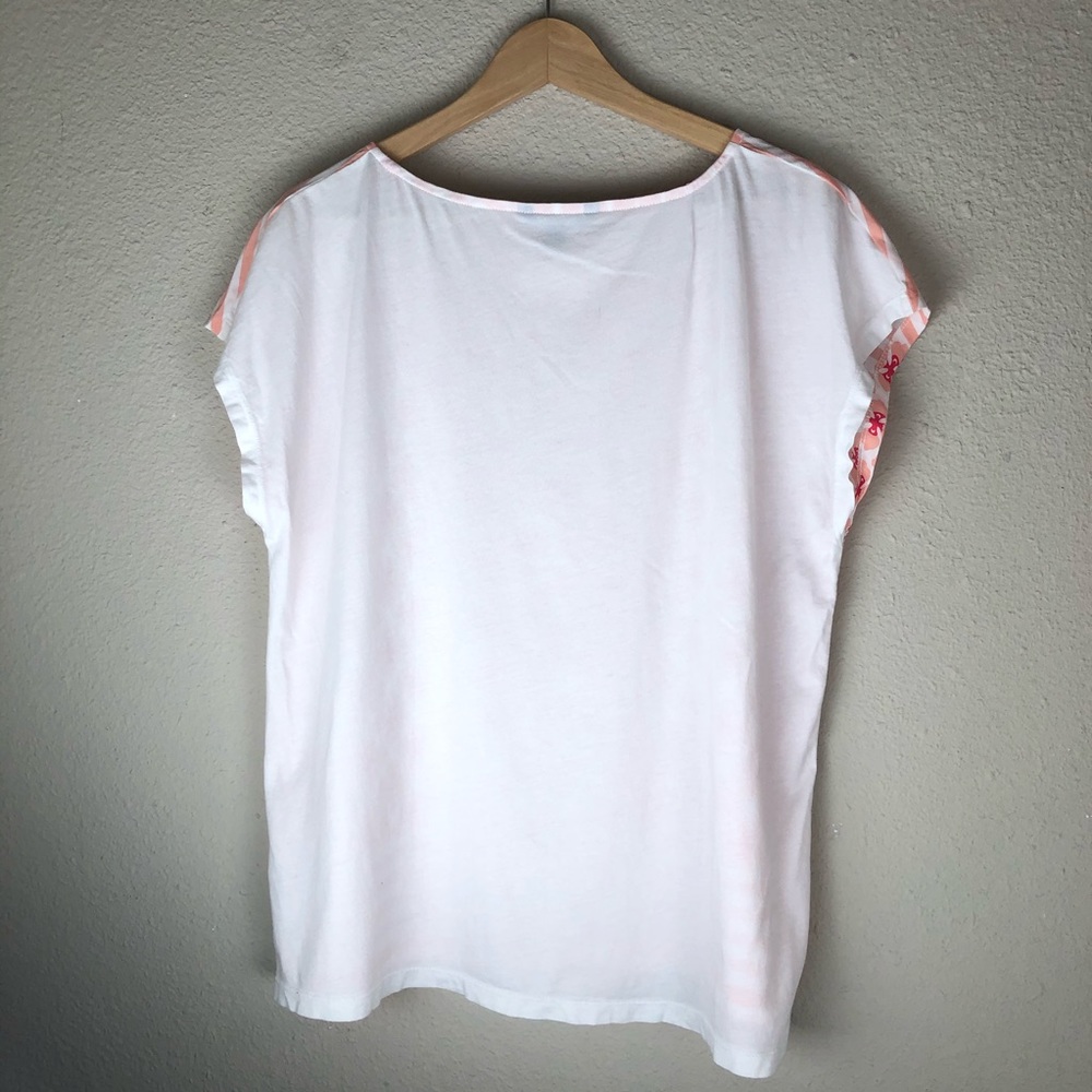 Tommy Hilfiger Peach Boxy Cut Shirt XL - Picture 3 of 7